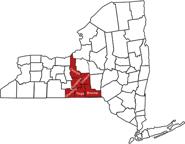 SCNY Team County Map